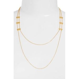 Gorjana double necklace in gold